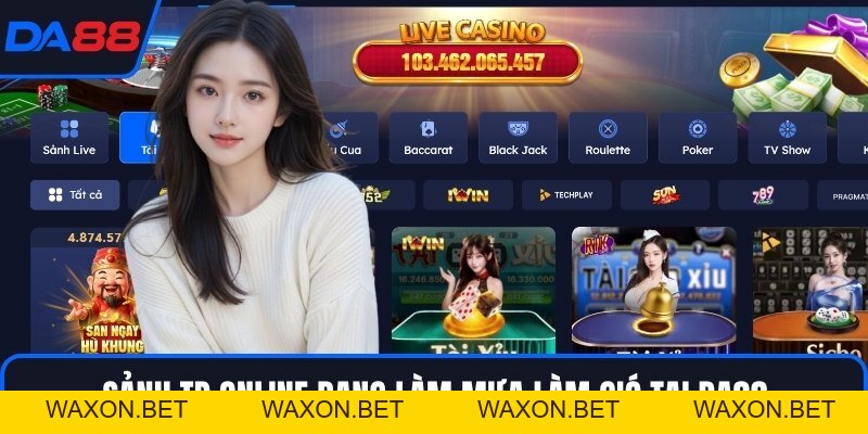 Sảnh TP Online DA88 - Thế Giới Casino Sống Động Bậc Nhất