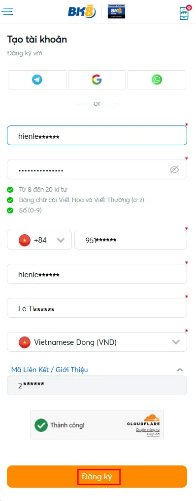 Đăng ký BK8 - Hướng dẫn tạo tài khoản BK8 mới nhất 2026 Đăng ký BK8 - Hướng dẫn tạo tài khoản BK8 mới nhất 2026